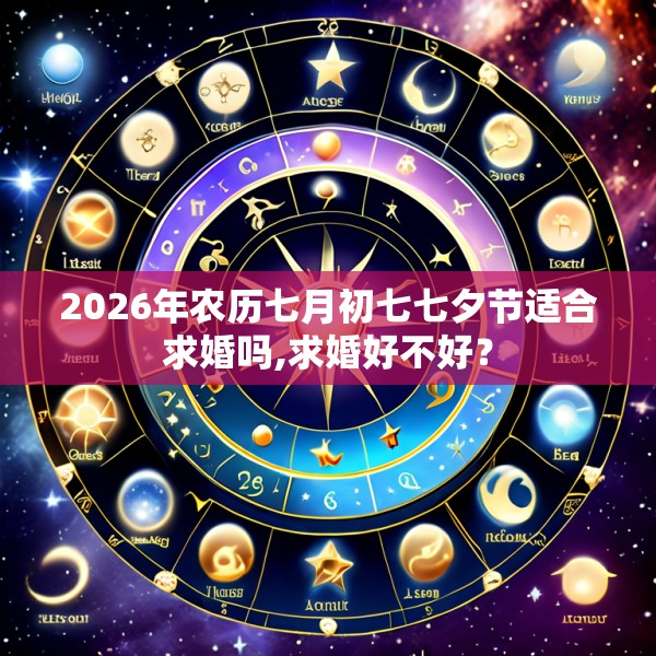 2026年农历七月初七七夕节适合求婚吗,求婚好不好?
