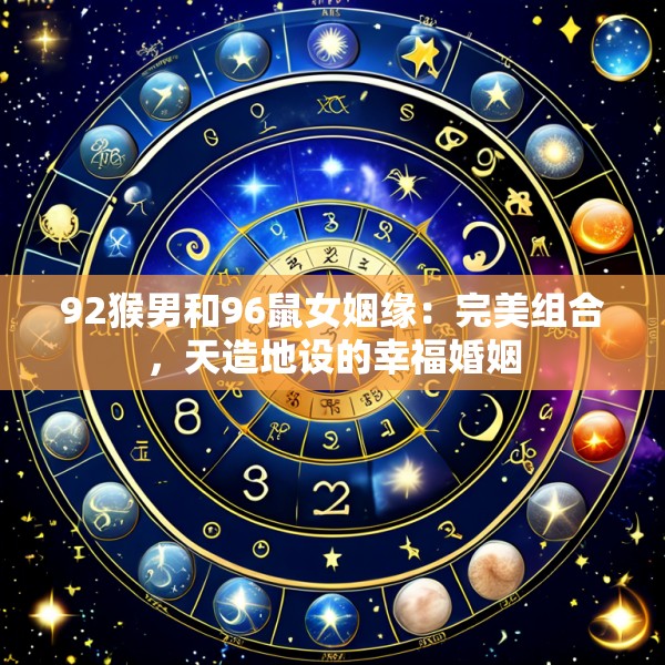 92猴男和96鼠女姻缘：完美组合，天造地设的幸福婚姻