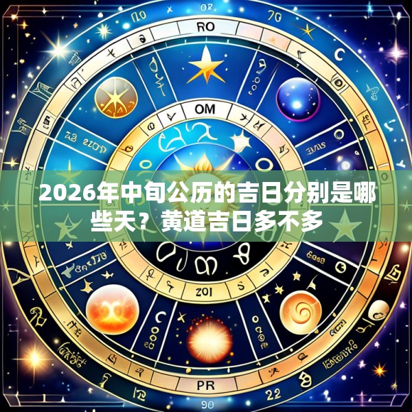 2026年中旬公历的吉日分别是哪些天？黄道吉日多不多