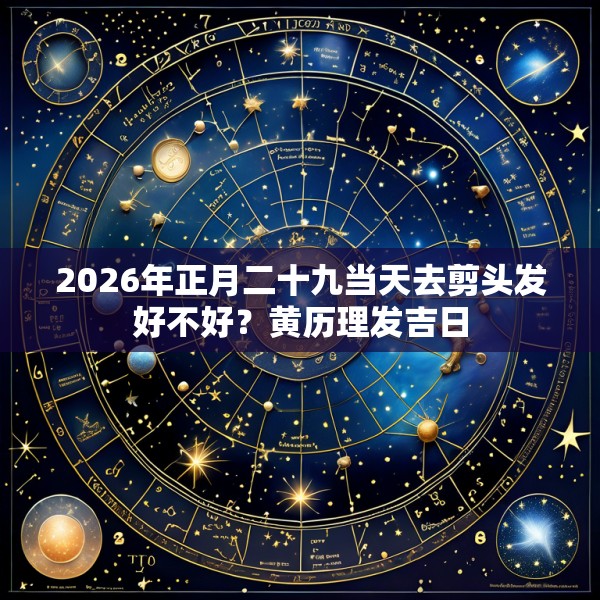 2026年正月二十九当天去剪头发好不好？黄历理发吉日