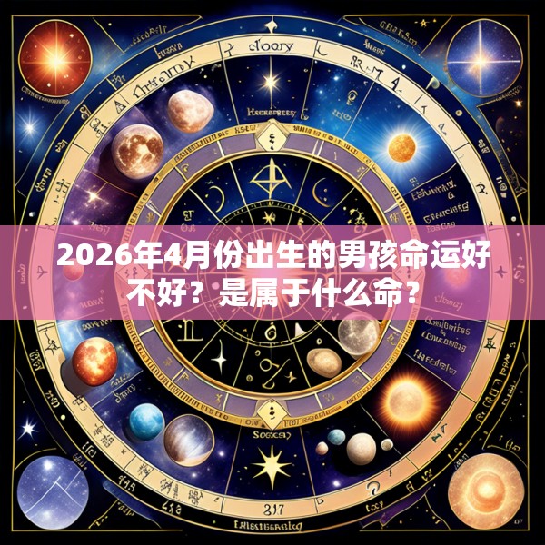 2026年4月份出生的男孩命运好不好？是属于什么命？