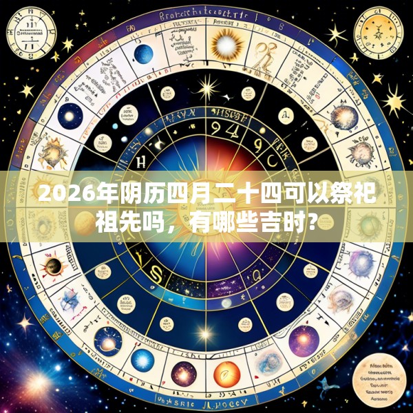 2026年阴历四月二十四可以祭祀祖先吗，有哪些吉时？