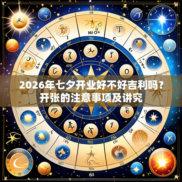 2026年七夕开业好不好吉利吗?开张的注意事项及讲究