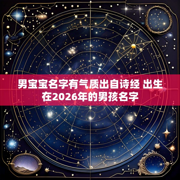 男宝宝名字有气质出自诗经 出生在2026年的男孩名字