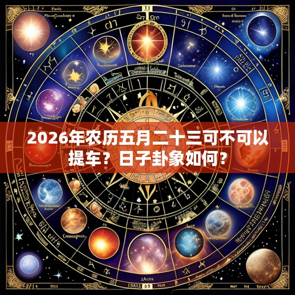 2026年农历五月二十三可不可以提车?日子卦象如何?