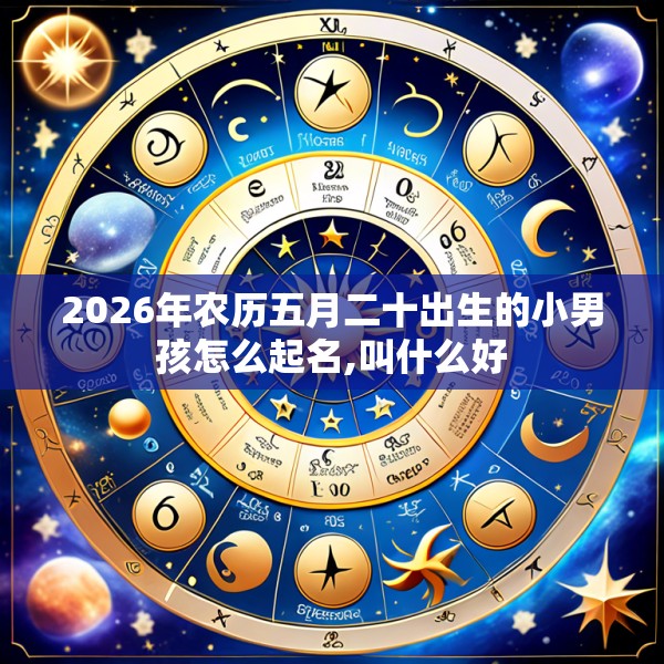 2026年农历五月二十出生的小男孩怎么起名,叫什么好