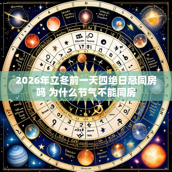 2026年立冬前一天四绝日忌同房吗 为什么节气不能同房