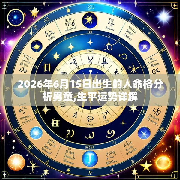2026年6月15日出生的人命格分析男童,生平运势详解