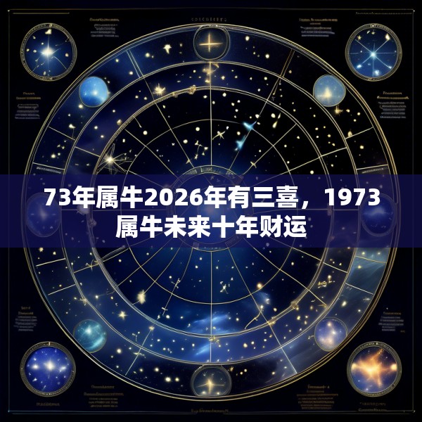 73年属牛2026年有三喜,1973属牛未来十年财运