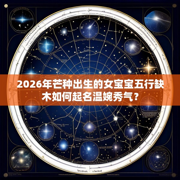 2026年芒种出生的女宝宝五行缺木如何起名温婉秀气？