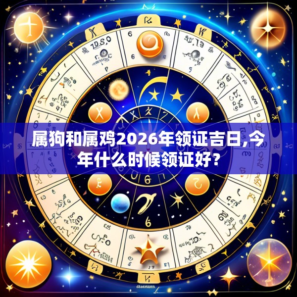 属狗和属鸡2026年领证吉日,今年什么时候领证好？