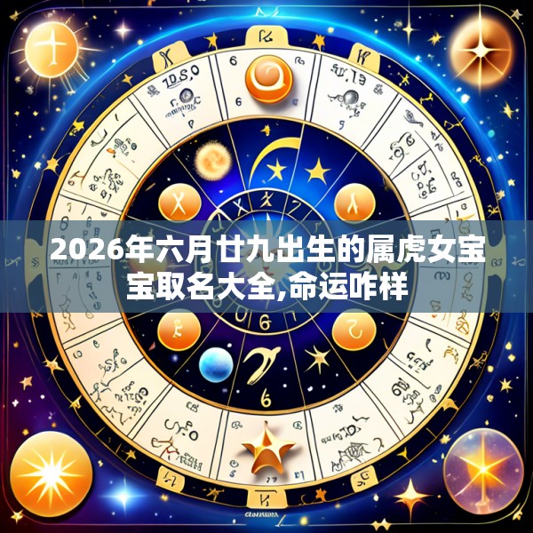 2026年六月廿九出生的属虎女宝宝取名大全,命运咋样