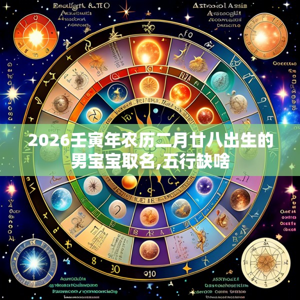 2026壬寅年农历二月廿八出生的男宝宝取名,五行缺啥