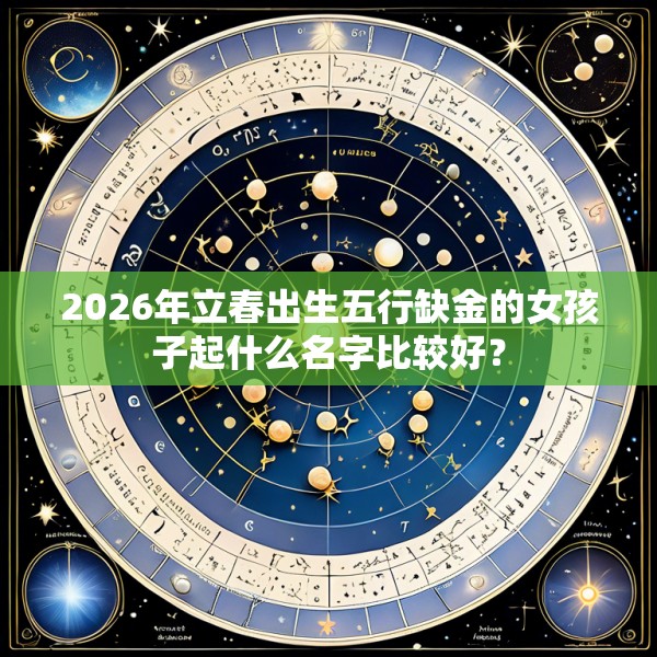2026年立春出生五行缺金的女孩子起什么名字比较好?
