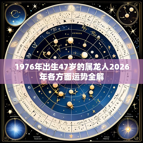 1976年出生47岁的属龙人2026年各方面运势全解