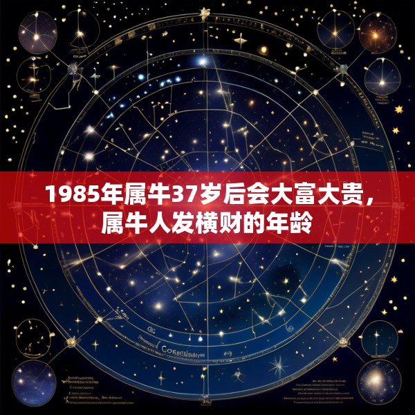 1985年属牛37岁后会大富大贵,属牛人发横财的年龄