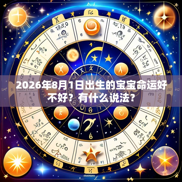 2026年8月1日出生的宝宝命运好不好？有什么说法？