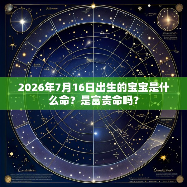 2026年7月16日出生的宝宝是什么命？是富贵命吗？