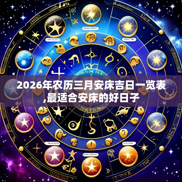 2026年农历三月安床吉日一览表,最适合安床的好日子