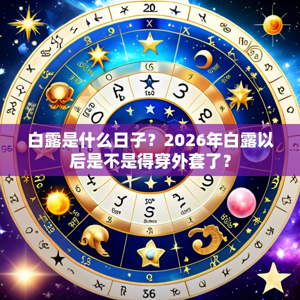 白露是什么日子？2026年白露以后是不是得穿外套了？