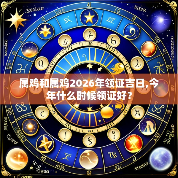 属鸡和属鸡2026年领证吉日,今年什么时候领证好？