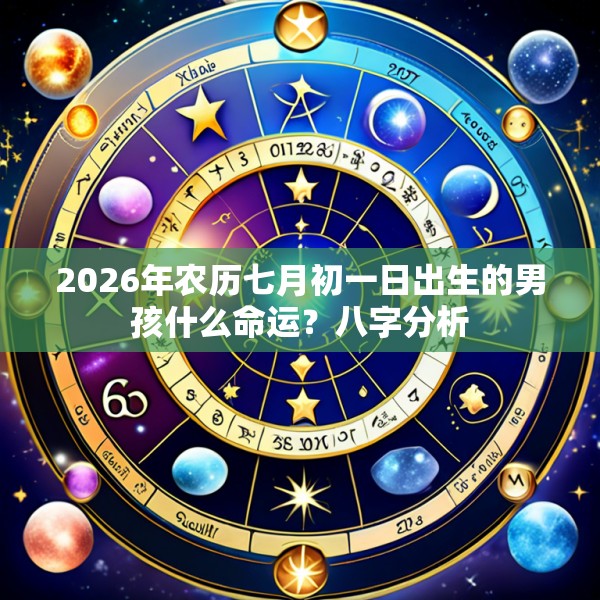 2026年农历七月初一日出生的男孩什么命运？八字分析