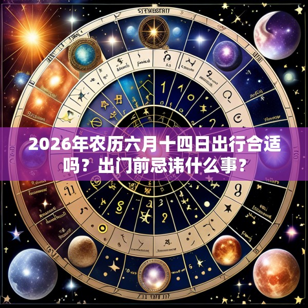 2026年农历六月十四日出行合适吗?出门前忌讳什么事?