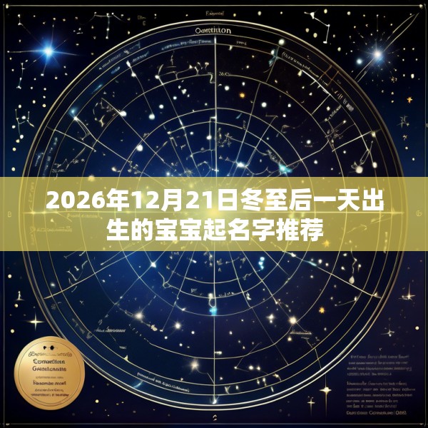 2026年12月21日冬至后一天出生的宝宝起名字推荐