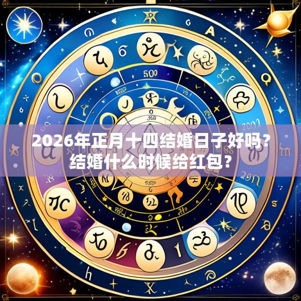 2026年正月十四结婚日子好吗？结婚什么时候给红包？