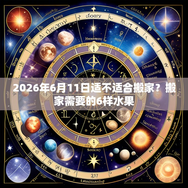 2026年6月11日适不适合搬家？搬家需要的6样水果