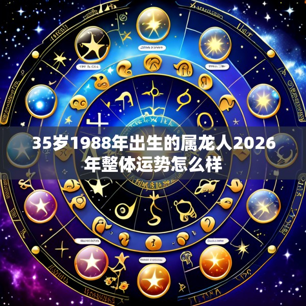 35岁1988年出生的属龙人2026年整体运势怎么样