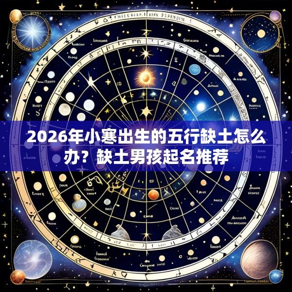2026年小寒出生的五行缺土怎么办？缺土男孩起名推荐