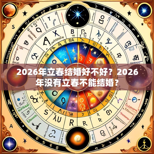 2026年立春结婚好不好？2026年没有立春不能结婚？