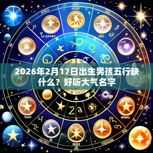 2026年2月17日出生男孩五行缺什么?好听大气名字