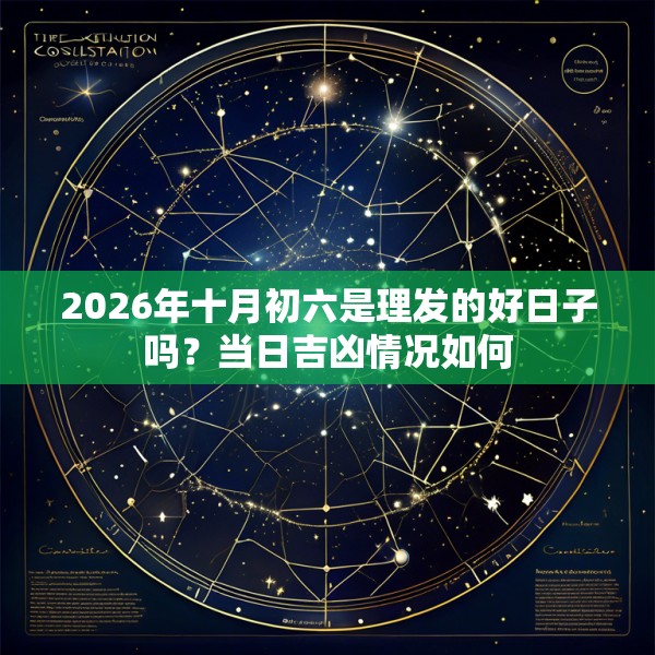 2026年十月初六是理发的好日子吗?当日吉凶情况如何