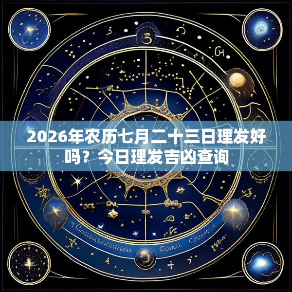 2026年农历七月二十三日理发好吗？今日理发吉凶查询