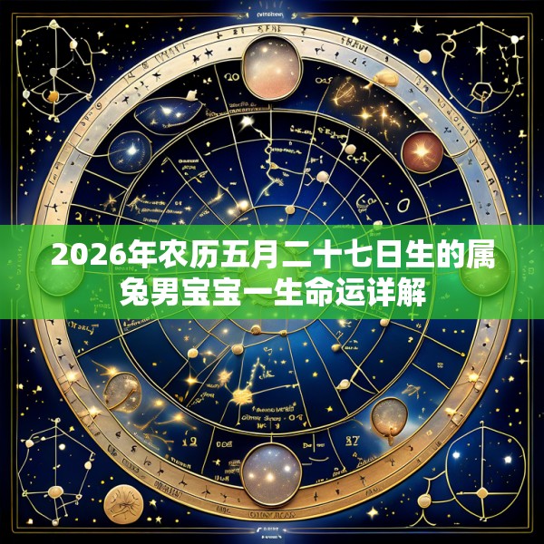 2026年农历五月二十七日生的属兔男宝宝一生命运详解