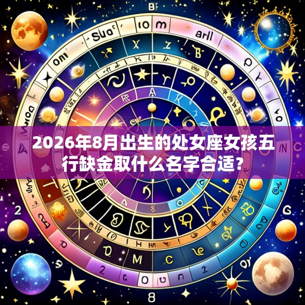 2026年8月出生的处女座女孩五行缺金取什么名字合适？