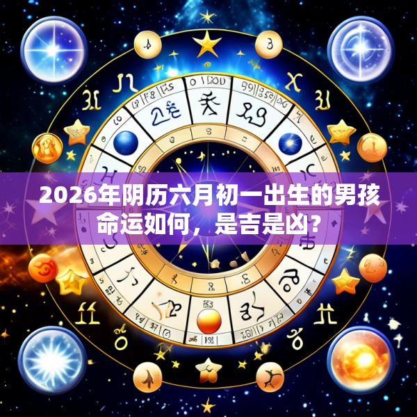 2026年阴历六月初一出生的男孩命运如何，是吉是凶？