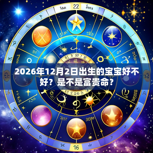 2026年12月2日出生的宝宝好不好?是不是富贵命?