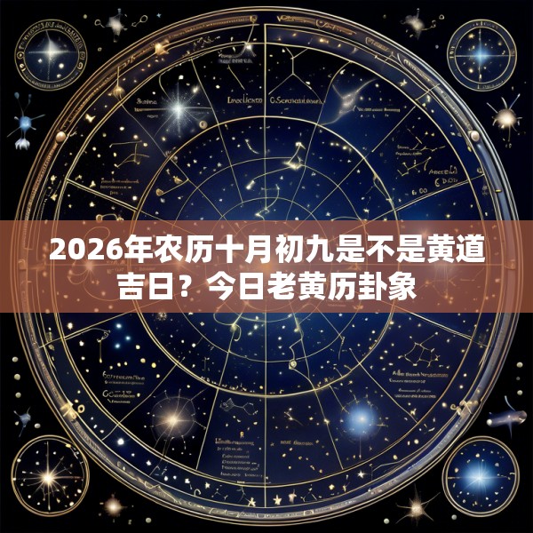 2026年农历十月初九是不是黄道吉日？今日老黄历卦象