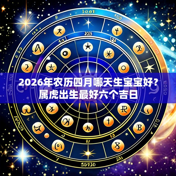 2026年农历四月哪天生宝宝好?属虎出生最好六个吉日