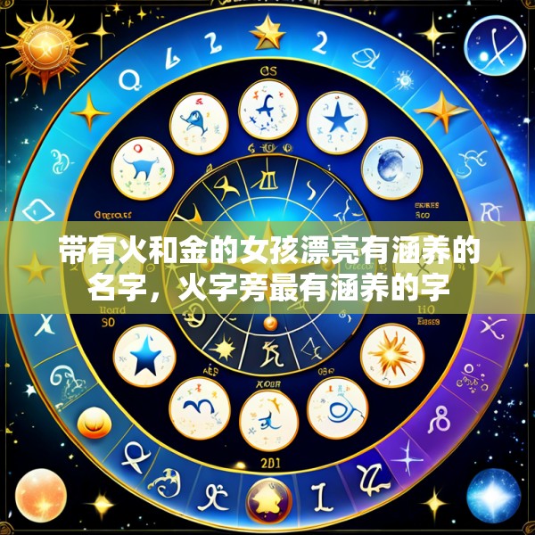 带有火和金的女孩漂亮有涵养的名字，火字旁最有涵养的字