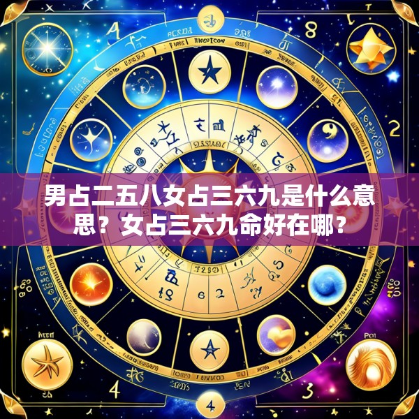 男占二五八女占三六九是什么意思?女占三六九命好在哪?