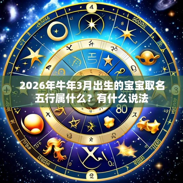 2026年牛年3月出生的宝宝取名五行属什么？有什么说法