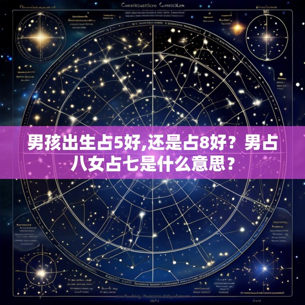 男孩出生占5好,还是占8好？男占八女占七是什么意思？