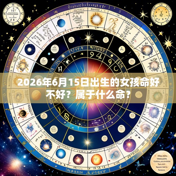 2026年6月15日出生的女孩命好不好?属于什么命?