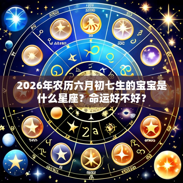 2026年农历六月初七生的宝宝是什么星座？命运好不好？