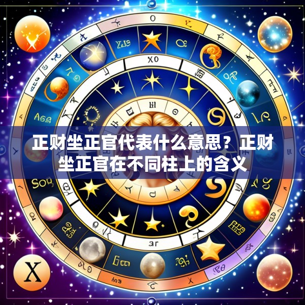 正财坐正官代表什么意思？正财坐正官在不同柱上的含义
