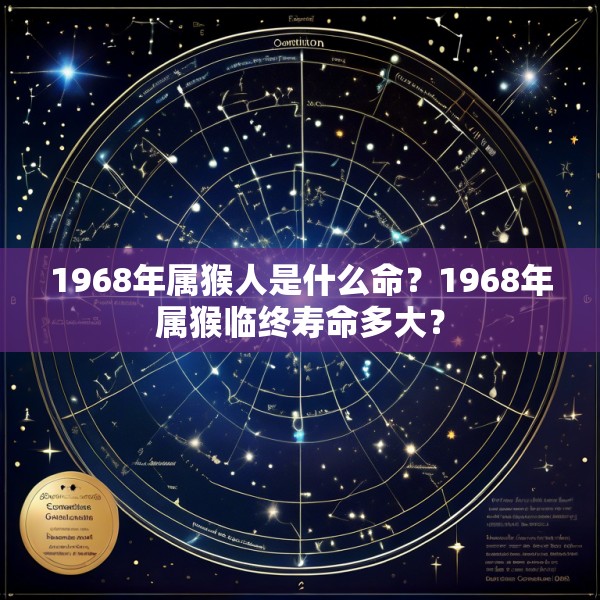 1968年属猴人是什么命？1968年属猴临终寿命多大？